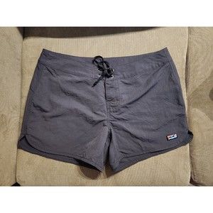 Women's Patagonia Swim bottom Wavefarer boardshorts 5 inch Size 12 Black Ink